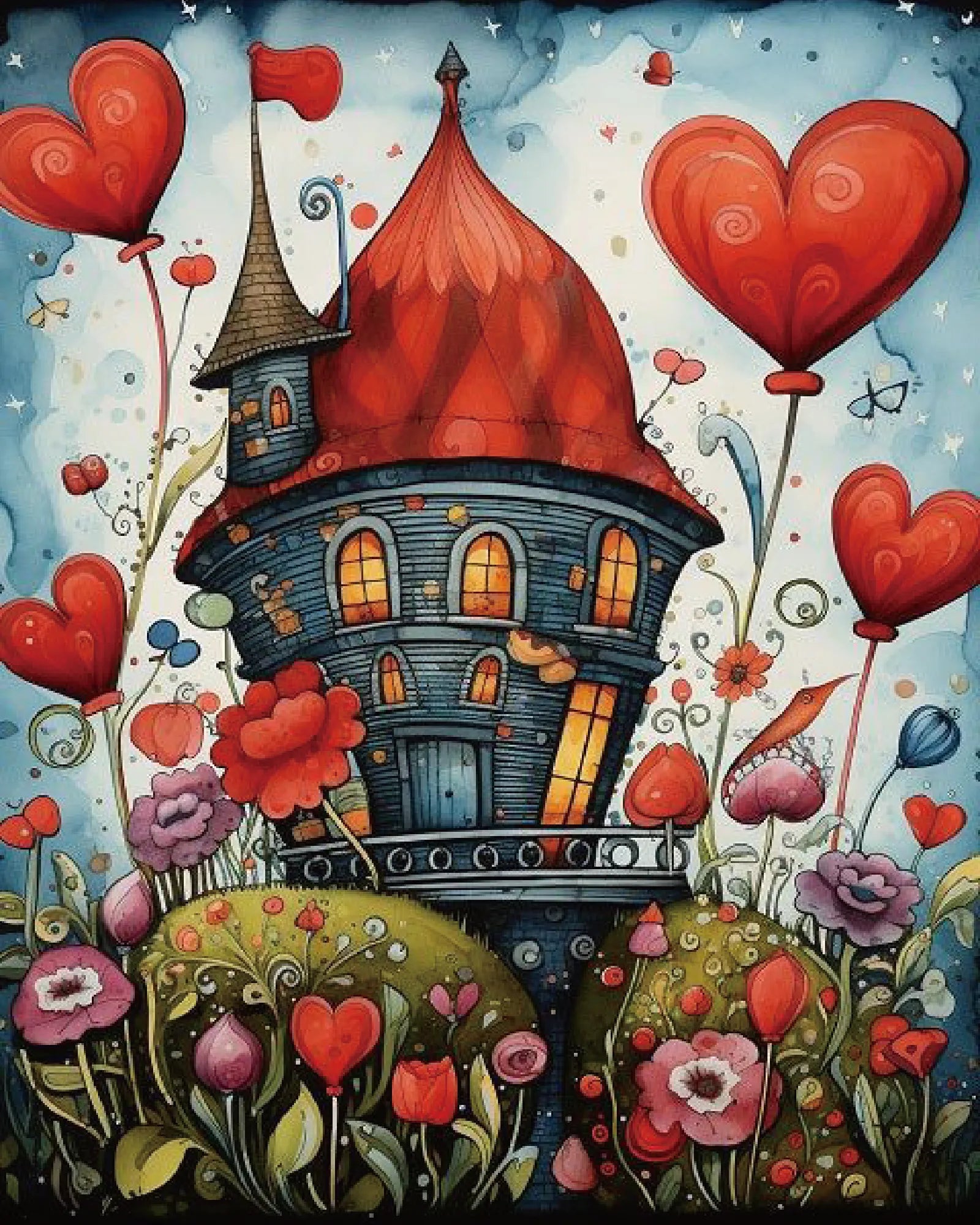 Valentine's Day Love Castle