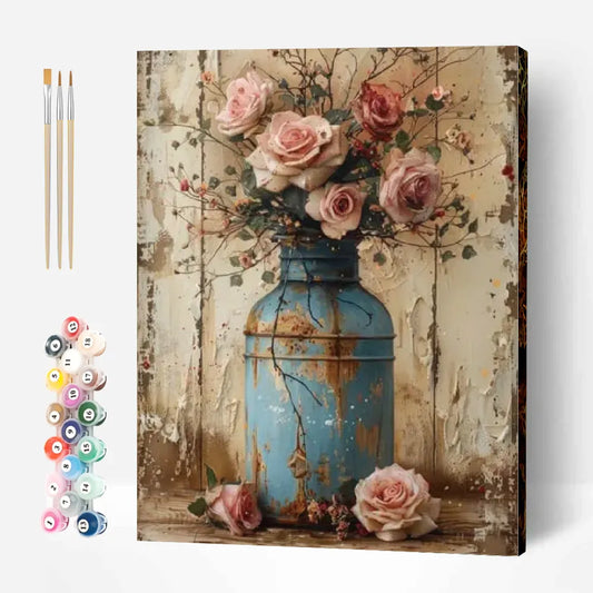 Vintage Florals Paint by Numbers